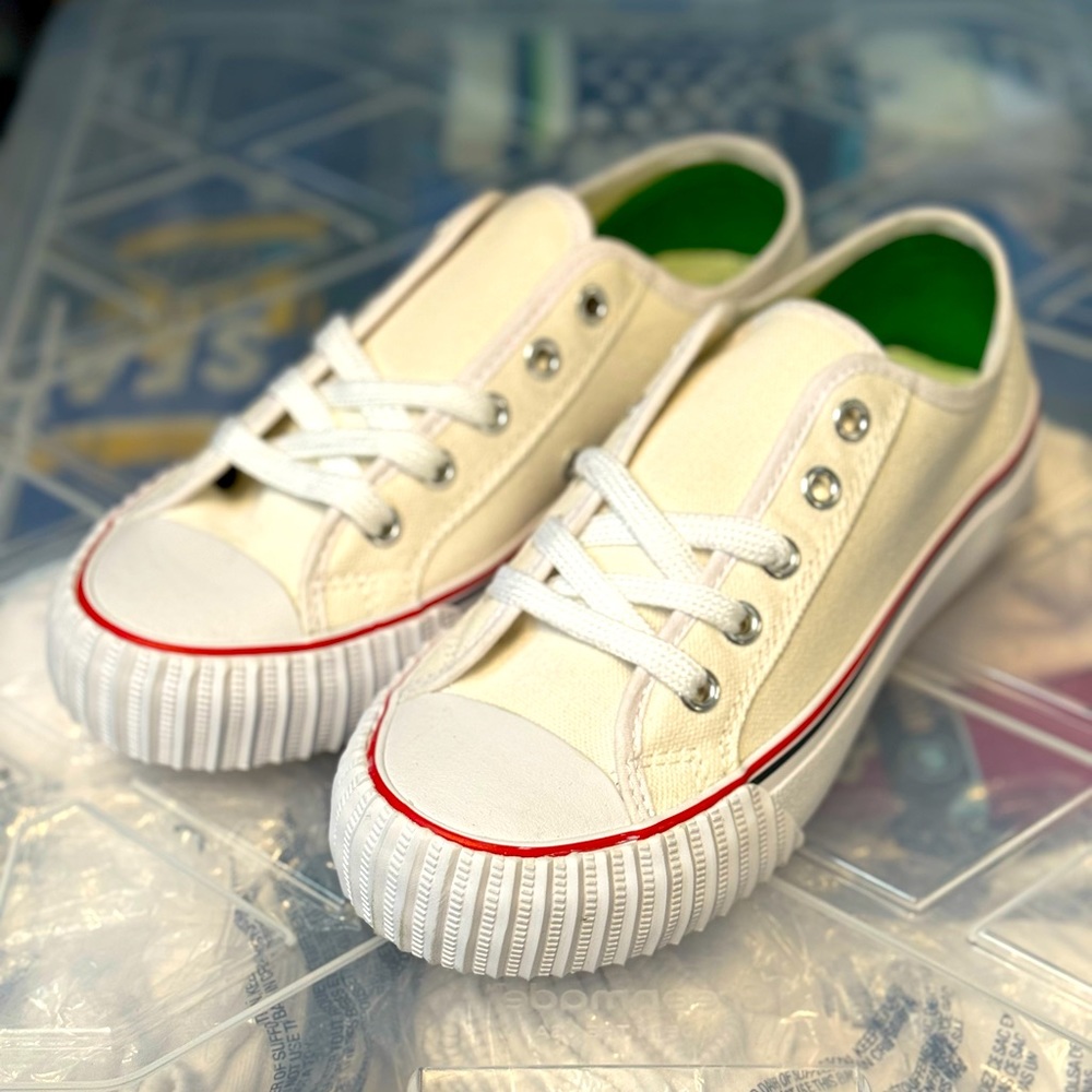 P.F. Flyers Cream and White Sneakers